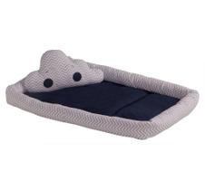 Colchonete Para Bebê Menino Chevron Marinho com Almofada de Nuvem. - Happy Baby Colchonete Para Bebê Menino Chevron Marinho com Almofada de Nuvem. - Happy Baby