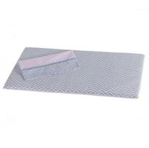 Colchonete para Carrinho de Bebê Chevron Azul 03 Peças