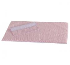 Colchonete Para Carrinho de Bebê Menina Chevron Rosa. - Happy Baby
