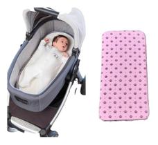 Colchonete Para Carrinho De Bebê Moises Universal COROA ROSA
