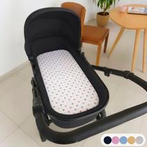 Colchonete para Carrinho Moisés Bebê Menino Menina Capa Removível Espuma