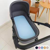 Colchonete para Carrinho Moisés Bebê Menino Menina (Capa Removível + Espuma)