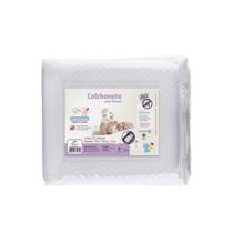 Colchonete Para Carrinho Moises Com Capa Removível e lavável Fibrasca Branco