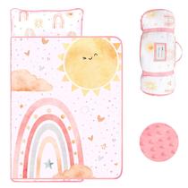 Colchonete para Soneca Infantil CARUILI 142x56 cm com Travesseiro e Manta Rosa Colchonete para Soneca Infantil CARUILI 142x56 cm com Travesseiro e Manta Rosa