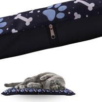 Colchonete Pet Cães e Gatos 50cm x 40cm Impermeável Lavável Azul Com 05 Refis - RG Shops