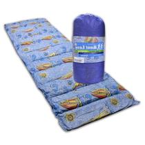 Colchonete Saco Dormir Mont Long Campo Praia Azul Solteiro Colchonete Saco Dormir Mont Long Campo Praia Azul Solteiro