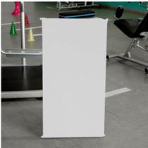 Colchonete Slim 95x59cm Solteiro Para Ginástica Academia Escola material sintético Branco - Ahazzo Móveis