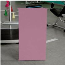 Colchonete Slim 95x59cm Solteiro Para Ginástica Academia Escola Suede Rosa Bebê - Ahz Móveis