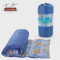 Colchonete Solteiro Camping Indivídual Para Acampamento Portátil Leve Compacto Para Uma Pessoa Dormir Retiro Praia