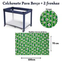 Colchonete Universal Macio Berço Desmontavel + 2 Fronhas Colchonete Universal Macio Berço Desmontavel + 2 Fronhas