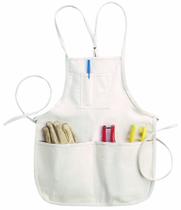 Coldres de ferramentas, gola redonda, avental personalizado em couro artesanal branco Coldres de ferramentas, gola redonda, avental personalizado em couro artesanal branco