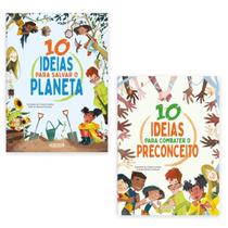 Coleção 10 ideias Combate ao Preconceito e Salvar o Planeta 2 Livros - Editora Girassol
