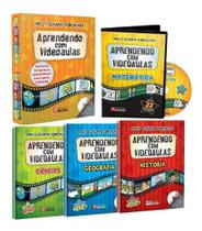 Coleção 100 Videoaulas Didáticas para o Ensino Fundamental - 1 ao 5 Ano com 05 Livros + 5 DVDs de Videoaulas - Rideel
