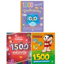 Coleção 1500 adesivos para professores - 3 vol - Kit de Livros