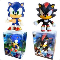Coleção 2 Bonecos Sonic E Shadow Fandom Box Lider Brinq