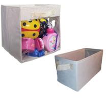 Coleção 2 Caixas Organizadoras Infantil Closet Brinquedos - ORGANIBOX