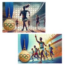 Coleção 2 Quebra-cabeças Esportes Olimpicos Atletismo de 60 peças