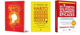 Coleção 3 Livros O Poder Do Hábito + os 7 hábitos das pessoas eficazes + quebrando o habito - Objetiva