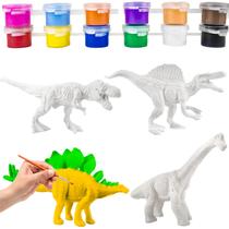 Coleção 4 Dinossauro Para Pintar Tiranossauro Rex Dino - Bee Toys