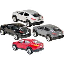 Coleção 4 Miniaturas Fiat Fastback Escala 1:64 Em Metal Com Pneus Borracha Para Coleção Ou Decoração