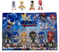 Coleção 6 Figura De Ação Sonic Coleção Filme Jogo 10cm MODELO:SONIC2 Coleção 6 Figura De Ação Sonic Coleção Filme Jogo 10cm MODELO:SONIC2