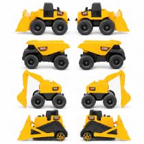Coleção 8 Tratores e Caminhões a Fricção Brinquedo Infantil Coleção 8 Tratores e Caminhões a Fricção Brinquedo Infantil