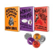 Coleção Agatha Christie + 3 Bottons Sortidos