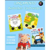 Coleção andoche mini livros bebê infantil kit 4 unidades