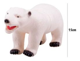 Coleção Animais Selvagens Urso Polar De Vinil 15cm - Db Play