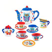 Coleção art & craft conjunto de chá coruja - zoop toys - 226