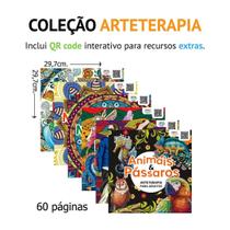 Coleção Arteterapia C/6 Livros Para Colorir - Arteterapia Antiestresse Tamanho 30x30cm Folhas Brancas Coleção Arteterapia C/6 Livros Para Colorir - Arteterapia Antiestresse Tamanho 30x30cm Folhas Brancas