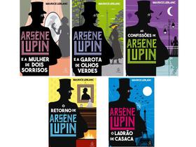 Coleção As aventuras de Arsène Lupin com 5 volumes - Editora Principis, Autor Maurice Leblanc - Edição 1, 2021 - CIRANDA CULTURAL