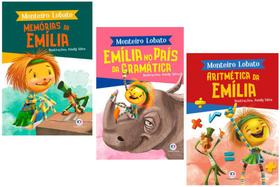 Coleção Aventuras da Emília - 3 volumes - Kit de Livros
