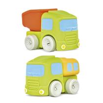 Coleção Baby Truck Soft Caminhão Vinil 4 Pçs P/ Montar - Roma