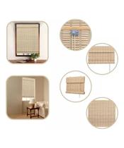 Colecao Bauhaus Persiana Rolo Bambu 140X160 Cor Honey Mapple