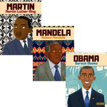 Coleção Black Power (Martin Luther King + Nelson Mandela + Barack Obama) - Kit de Livros