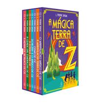 Coleção BOX A Mágica Terra de Oz Capa em Papel Cartão Brochura 7 Livros Editora Principis