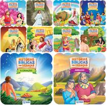 Coleção C/10 Livros Histórias Bíblicas Para Crianças 20x20cm - RICAMENTE ILUSTRADO E COLORIDO - bicho esperto