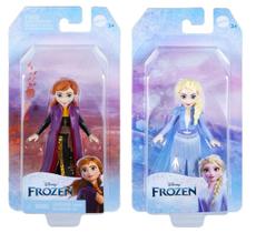 Coleção c/ 2 Mini Bonecas Princesas Disney Frozen 9 cm - Mattel