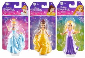 Coleção c/ 3 Mini Bonecas Princesas Disney 9 cm - Mattel