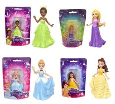 Coleção c/ 4 Mini Bonecas Princesas Disney 9 cm - Mattel
