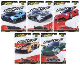 Coleção c/ 5 Miniaturas HW Car Culture Euro Speed - 1/64 - Hot Wheels Premium