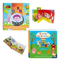 Coleção Cantiga Empurre, Puxe E Abra Velho Macdonald E Dona Aranha Diversão Interativa E Cantigas C