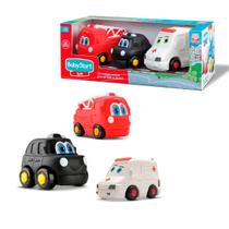 Coleção Carrinhos de Emergência Soft Borracha Mordedor Macio