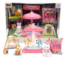 Coleção Casinha Feliz Brinquedo Parque De Diversão Carrossel