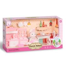Coleção Casinha Feliz Família Coelho Casinha Feliz Cozinha Modulada