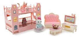 Coleção Casinha Feliz Livingroom Sala Estar Quarto Playset