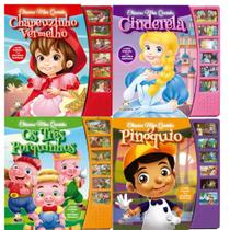 Coleção Clássicos Mais Queridos (Sonoros) - 4 Vol: Chapeuzinho Vermelho, Cinderela, Os Três Porquinhos, Pinóquio