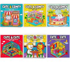 Coleção Coloring Book For Adults - Kit Com 6 Livros de Colorir