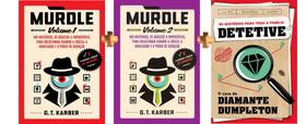Coleção Com 3 Livros-jogos Interativos Murdle Vol 1 + Vol 2 + Detetive